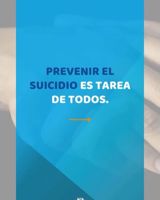Prevenir el suicidio es tarea de todos